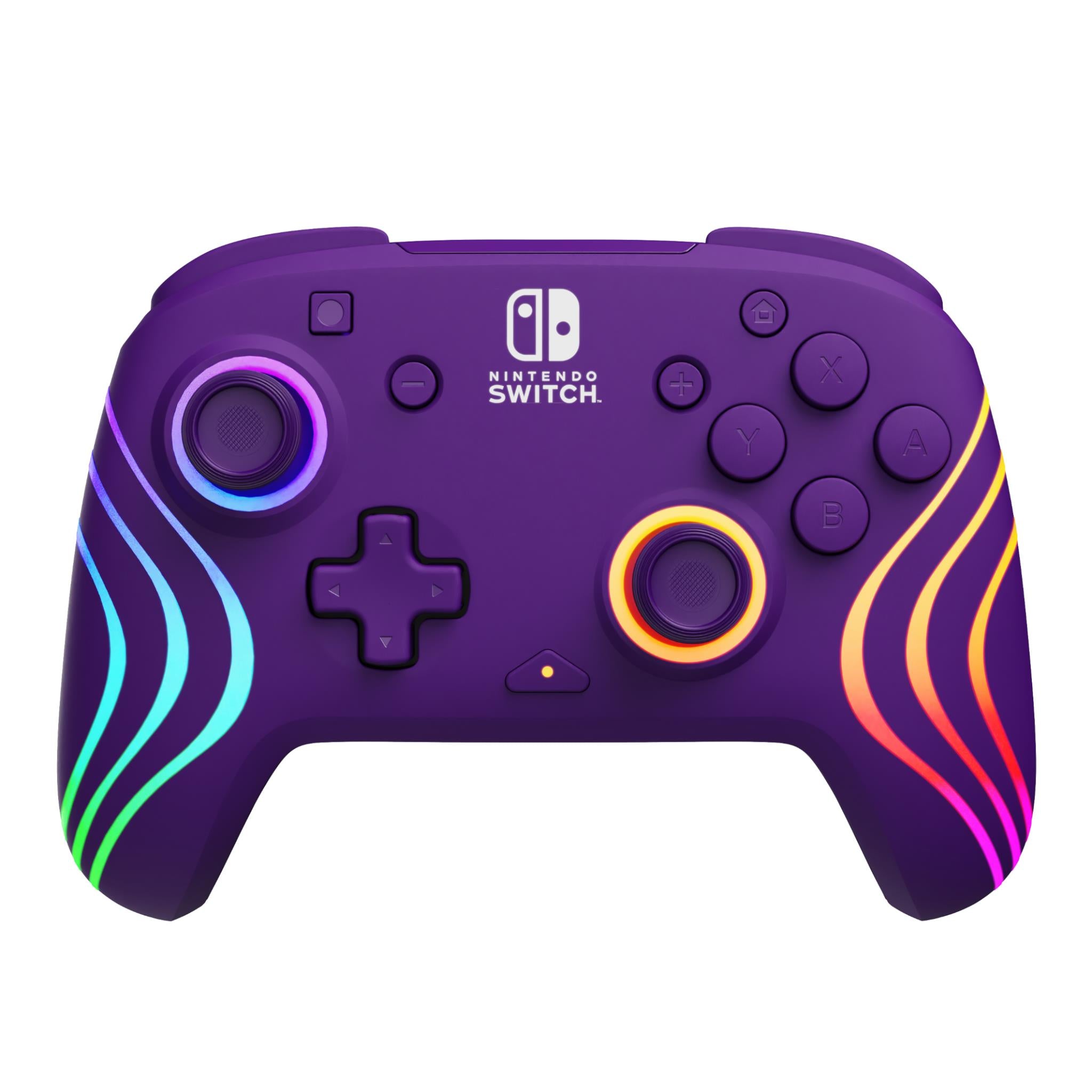 Afterglow Wave Wireless Controller for Nintendo Switch - Purple | Ergonomic Design, Motion Controls, HD Rumble | Perfect for Gaming at Home or On-the-Go