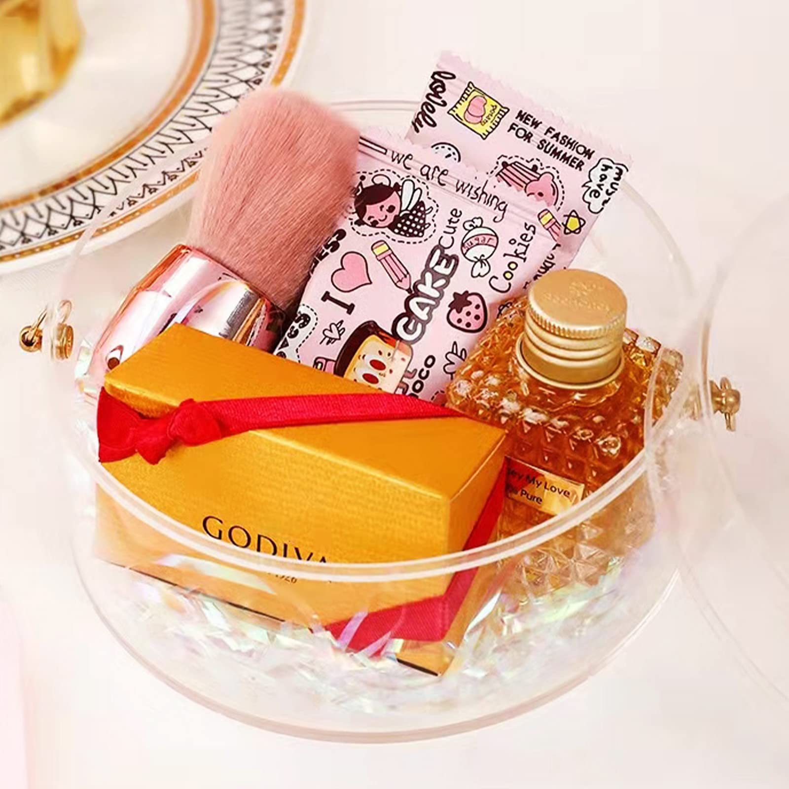 Acrylic Storage Box - Multi-Purpose Organizer for Vanity, Weddings, Candies, Gifts & Party Favors | Perfect for Treats, Masquerades & Family Gatherings | Home, Office & Event Organization Solution