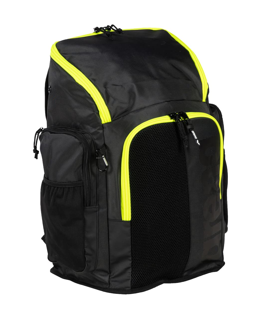 **Arena Spiky III 45L Waterproof Swim Backpack – Large Sports Gym Rucksack for Swimming Athletes – Durable Training Gear Equipment for Men & Women – Dark Smoke/Neon Yellow – Perfect for Pool, Gym & Travel**