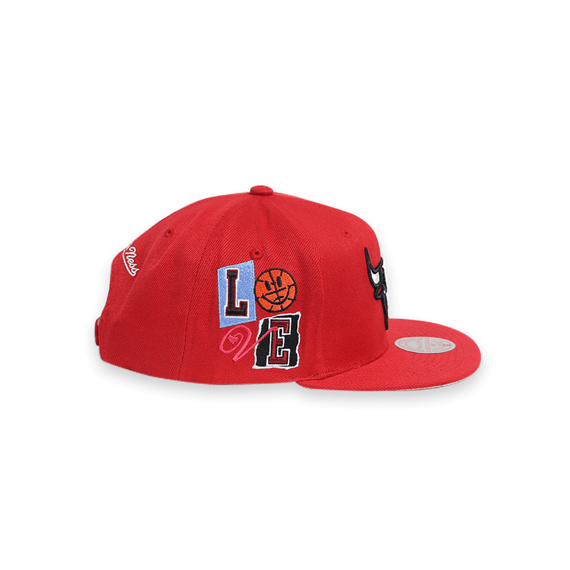 Chicago Bulls All Love Snapback Hat - Official NBA Licensed Adjustable Baseball Cap for Men & Women - Perfect for Basketball Games, Streetwear Fashion & Sports Fans