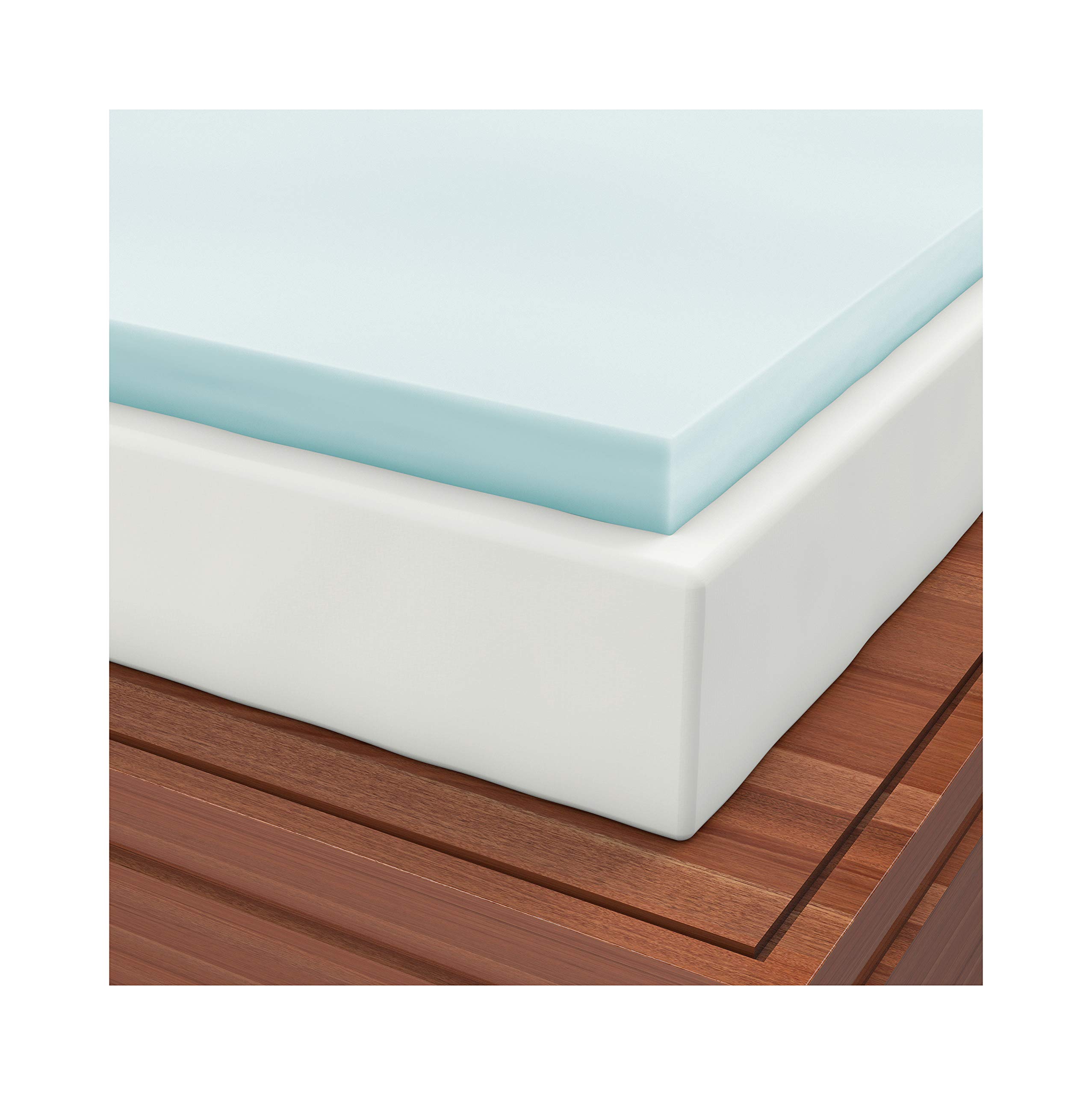 6.5 Inch Visco Elastic Memory Foam Mattress Topper - Full/Double Size with Expandable Cover | 1.25 Inch Soft Sleeper | Made in USA | Perfect for Back Pain Relief & Pressure Point Support