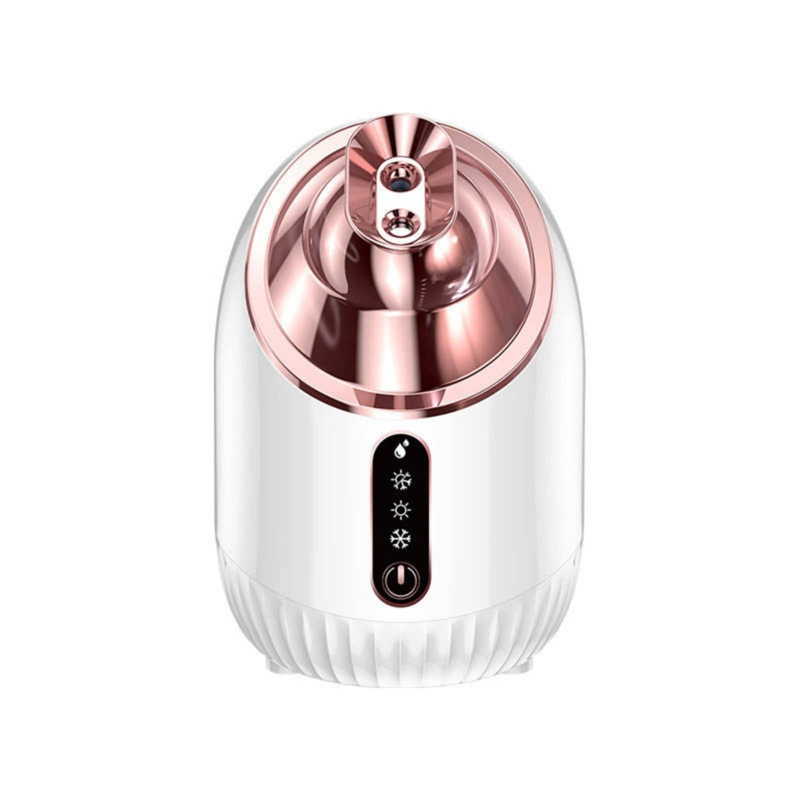 Nano Ionic Facial Steamer with Cold/Warm/Hot Mist - 240ml Large Water Tank, Portable Face Humidifier for Spa & Skincare, White | Perfect for Home Use, Travel & Professional Beauty Treatments