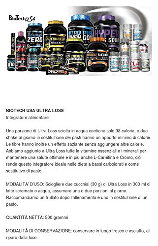 BiotechUSA Ultra Loss 500g Protein Powder - Delicious Hazelnut Cream Flavor | Premium Weight Loss Supplement for Women | Perfect for Post-Workout Recovery & Healthy Lifestyle