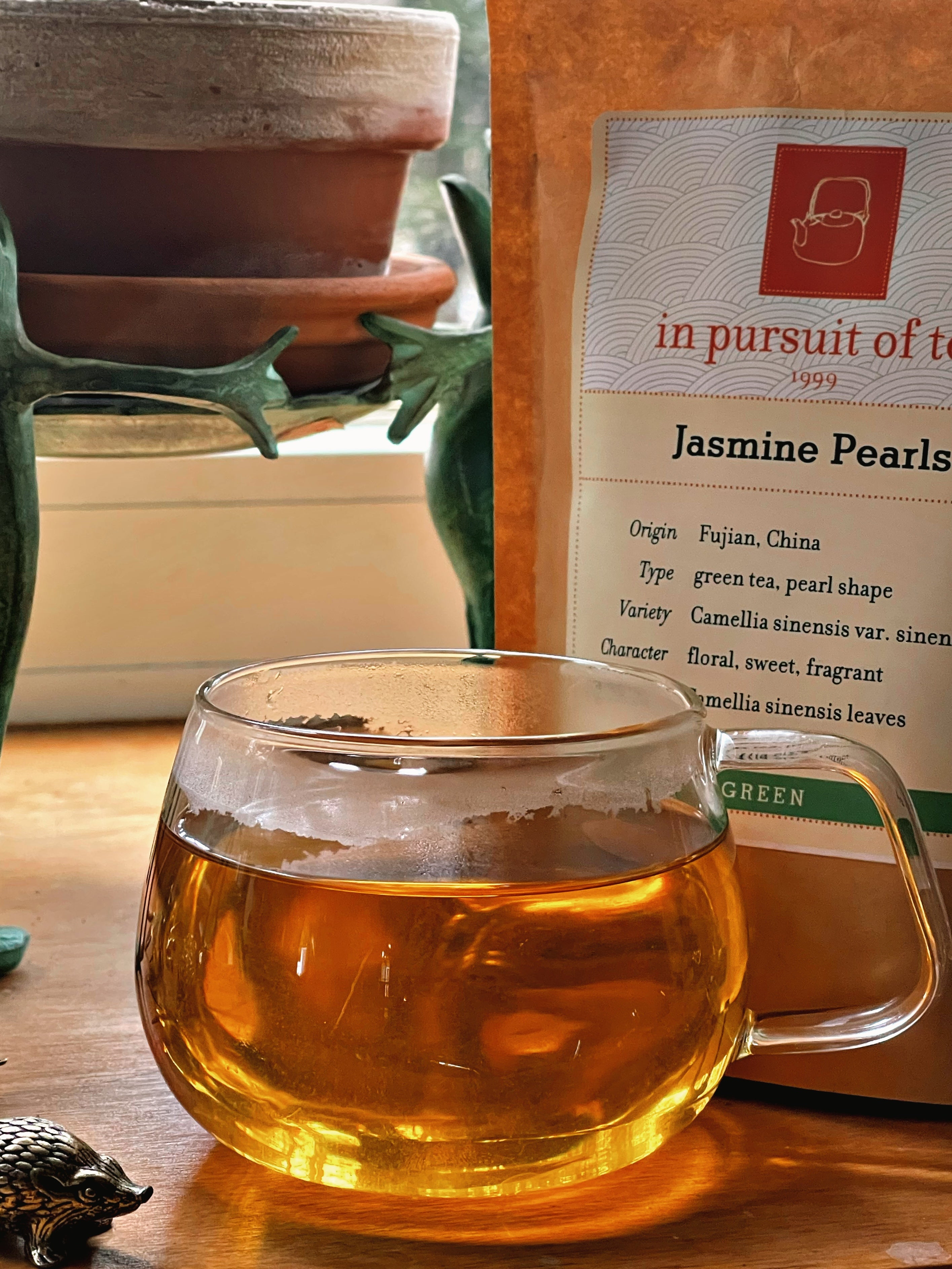 Premium Organic Jasmine Green Tea Pearls - Loose Leaf Tea for Relaxation & Wellness - Perfect for Afternoon Tea, Meditation & Gifting