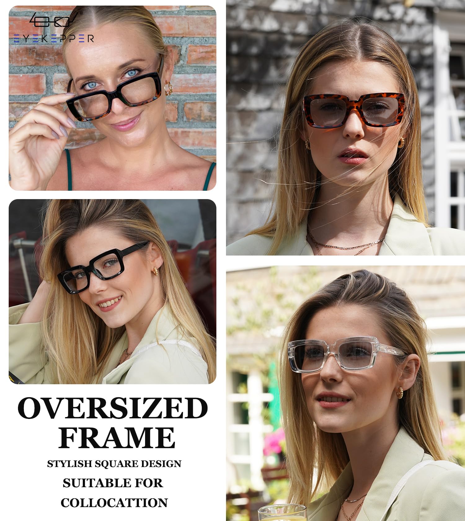 Photochromic Reading Glasses for Women - Light Adjusting Transition Lenses - Perfect for Indoor/Outdoor Reading, Driving & Computer Use
