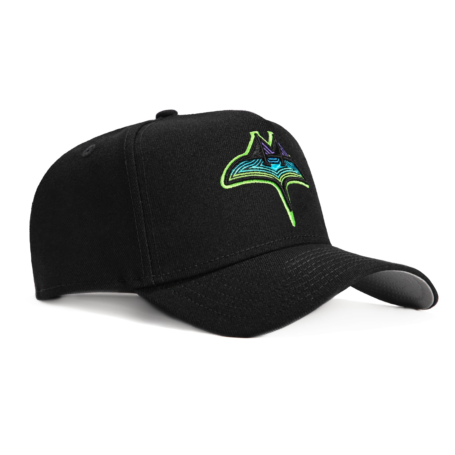 New Era 9Forty A-Frame Tampa Bay Rays Snapback Hat - Black | Adjustable Baseball Cap for Men & Women | Perfect for Baseball Games, Streetwear & Sports Fan Gifts