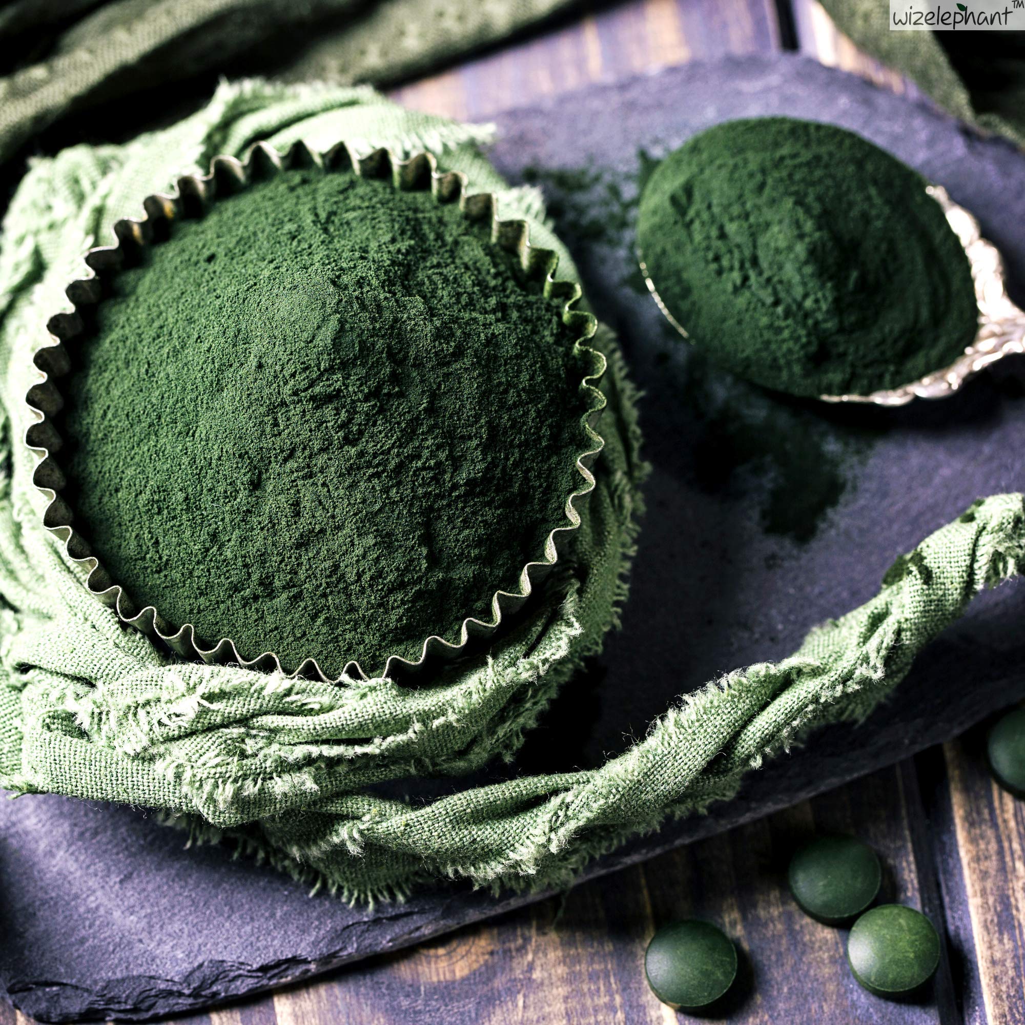Organic Chlorella Spirulina Powder - Super Greens Supplement for Smoothies | Rich in Chlorophyll, Vegan Protein & Antioxidants | Immune Support & Energy Boost | 50 Servings | Perfect for Detox, Weight Management & Post-Workout Recovery