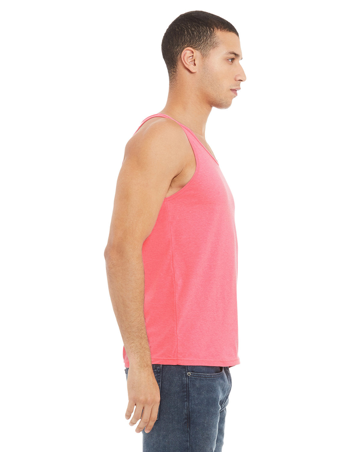 Bella + Canvas 3480CVC Unisex Heather CVC Tank Top - Soft Cotton Blend Relaxed Fit Sleeveless Shirt for Men & Women - Perfect for Gym, Workout, Summer Casual Wear and Layering