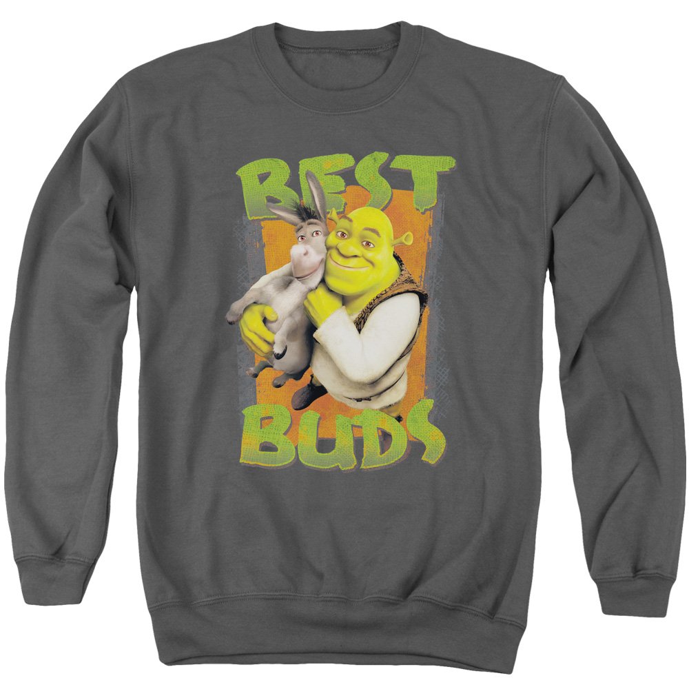Shrek Buds Unisex Crewneck Sweatshirt for Men & Women | Soft Cotton Pullover Hoodie for Casual Wear, Lounge & Fan Gifts