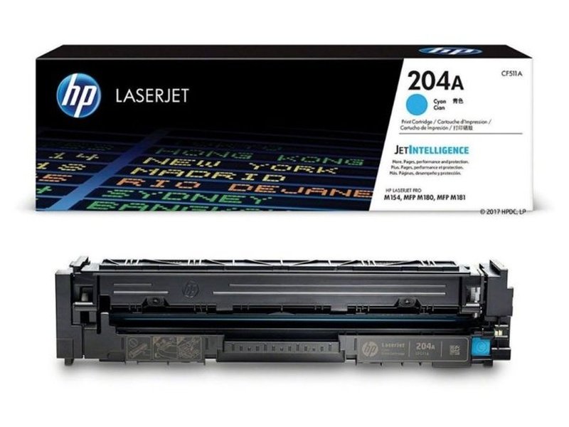 HP 204A Cyan Toner Cartridge - Compatible with HP M154, M180, M181 Printers - High Yield Replacement for Home & Office Printing Needs