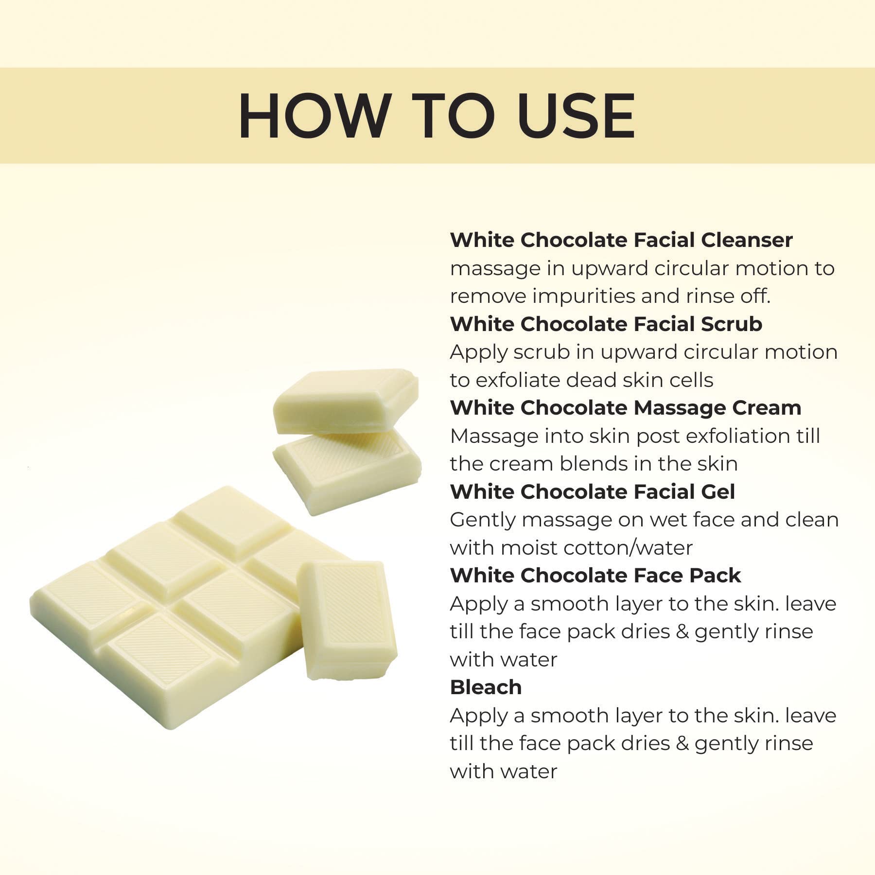 BEEONE White Chocolate Facial Kit 312g - Luxurious Skincare Set for Glowing Skin | Perfect for Spa Day, Self-Care Routine & Gift Giving