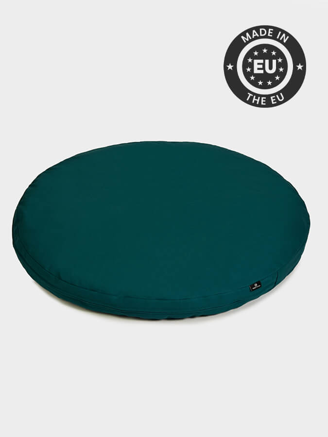 Organic Round Zabuton Meditation Cushion for Yoga & Zen Practice - Comfortable Floor Seating Pillow for Home Studio, Meditation & Relaxation