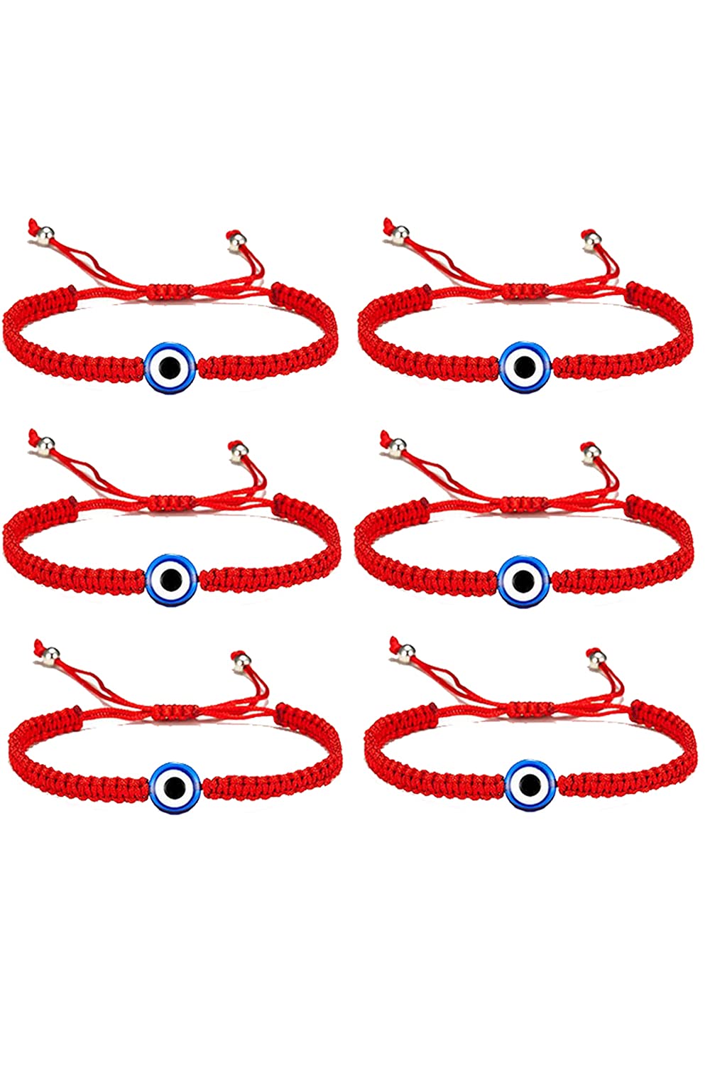 12Pcs Evil Eye Bracelet Set - Adjustable Handmade Beaded String Bracelets with Rhinestone Decor for Women, Men & Teen Girls | Protection Jewelry for Good Luck, Gift for Friends, Birthday & Everyday Wear