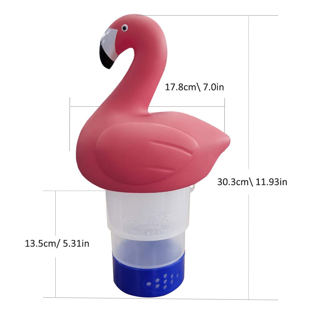 Blufree Floating Chlorine Dispenser - Cute Animal Pool Chlorinator for 3 Inch Tablets & Bromine - Ideal for Swimming Pools, Spas, and Hot Tubs