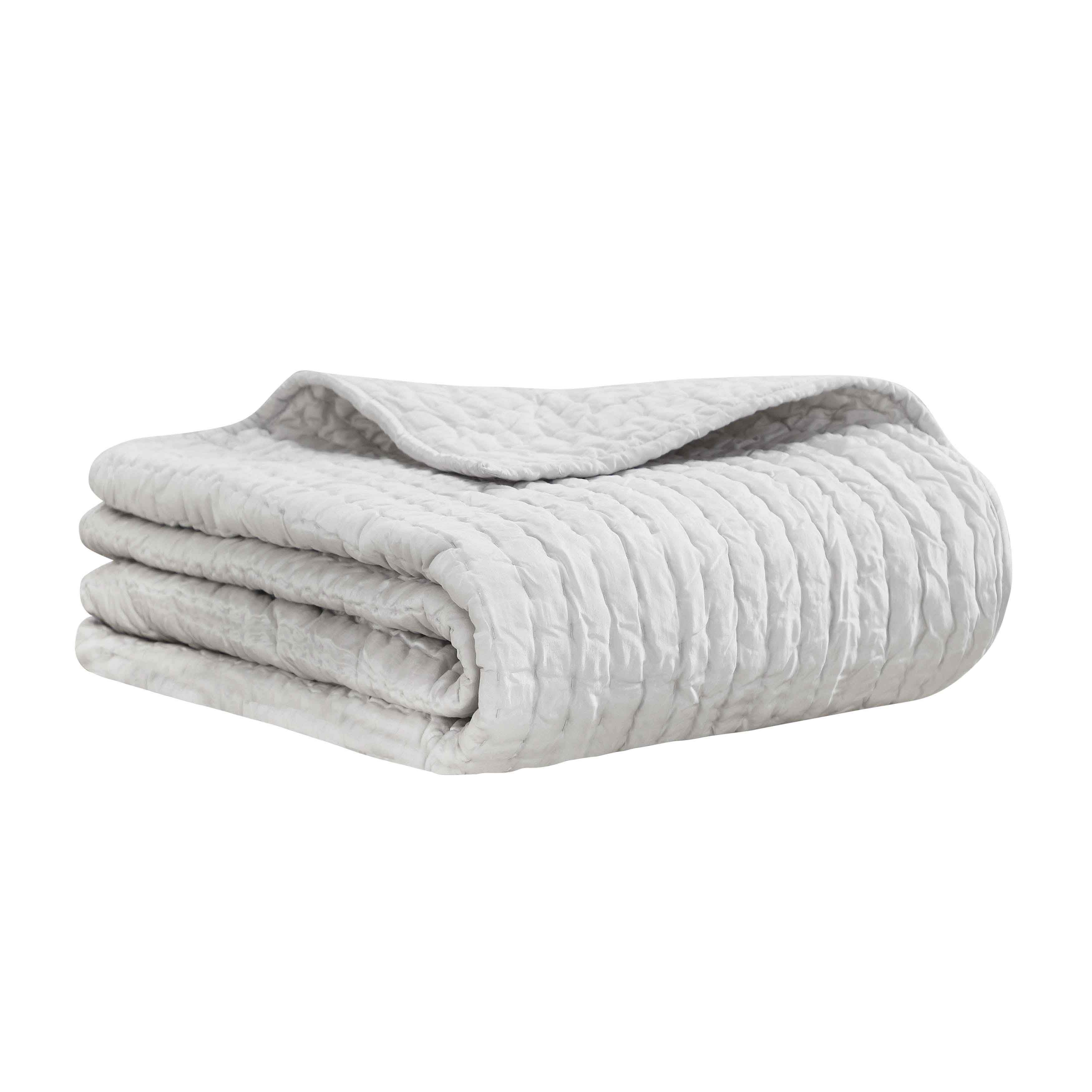 Bella 100% Pure Silk Pick Stitch Medium Weight Quilt & Sham Set - Queen Size Luxury Bedding for Elegant Bedroom Decor & Cozy Sleep