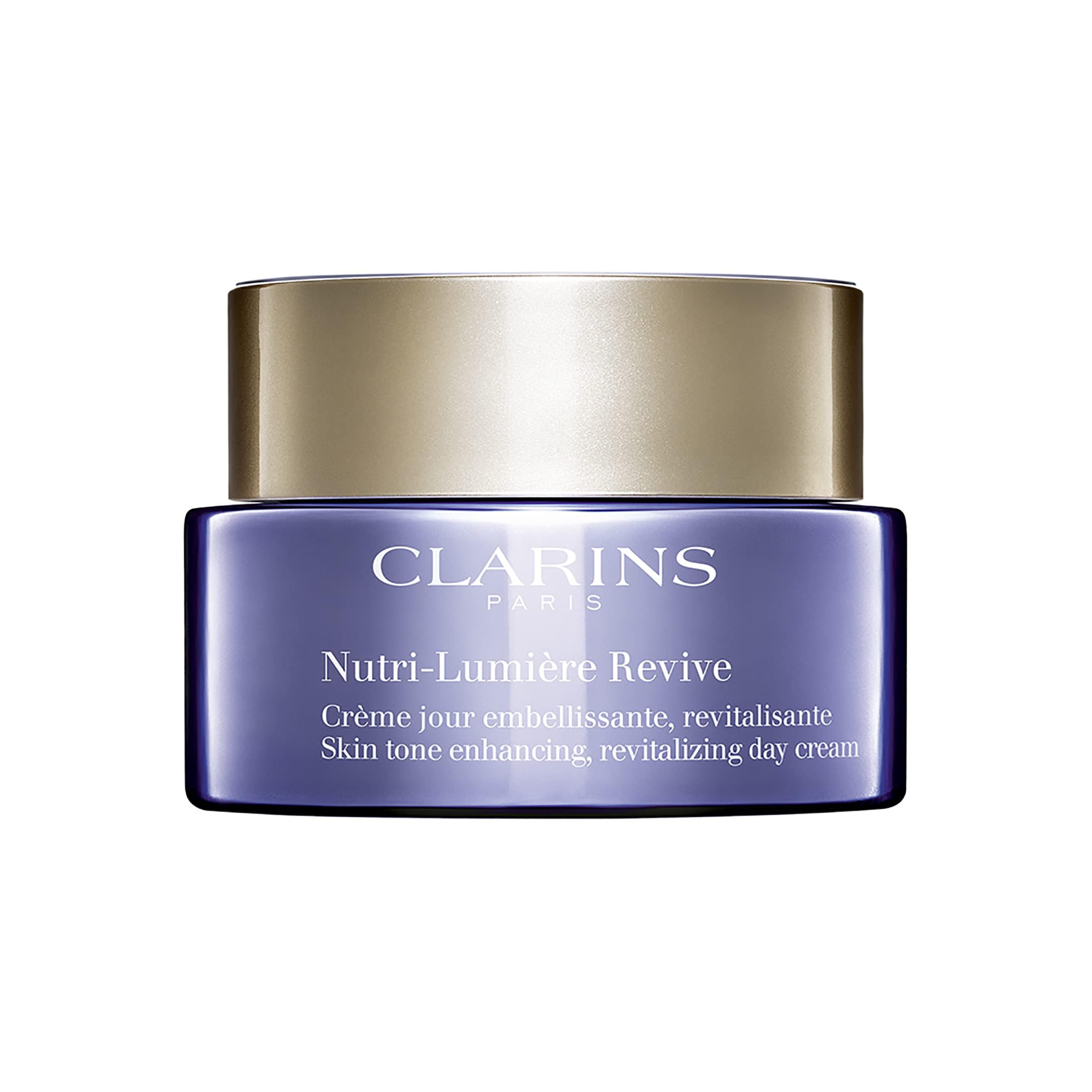 Clarins Nutri-Lumière Revive Day Cream - 2-in-1 Anti-Aging Moisturizer for Mature Skin | Brightens Dull Skin & Improves Skin Tone | Nourishing Formula with Illuminating Benefits | 1.7 oz | Perfect for Daily Skincare Routine & Anti-Aging Regimen