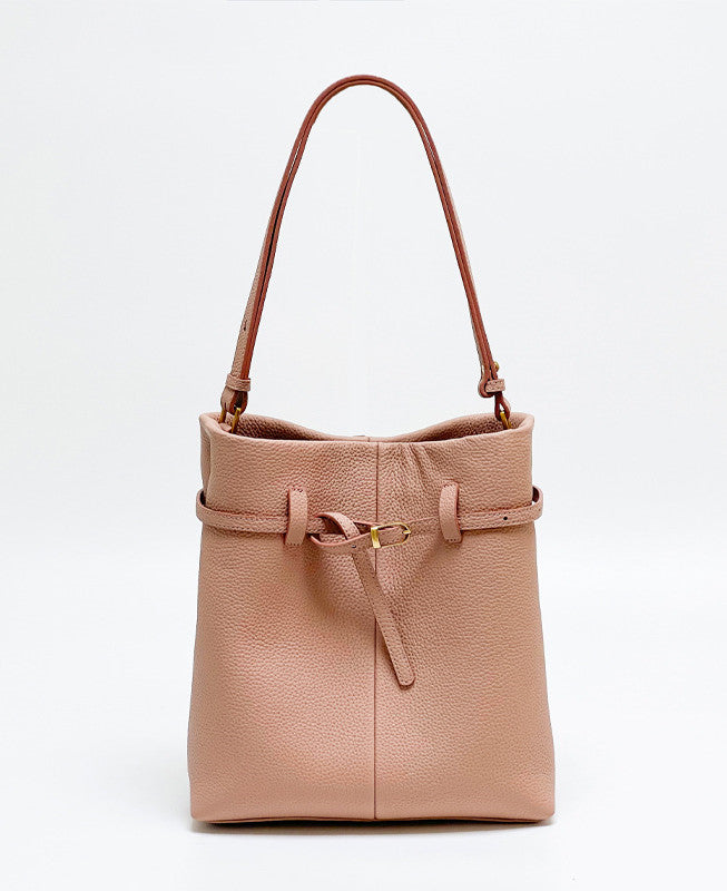 Minimalist Leather Bucket Bag for Women - Stylish & Spacious Handbag for Everyday Use, Work & Travel | Premium Vegan Leather Tote with Adjustable Strap
