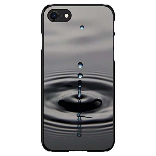 Single Water Droplet On Black Case