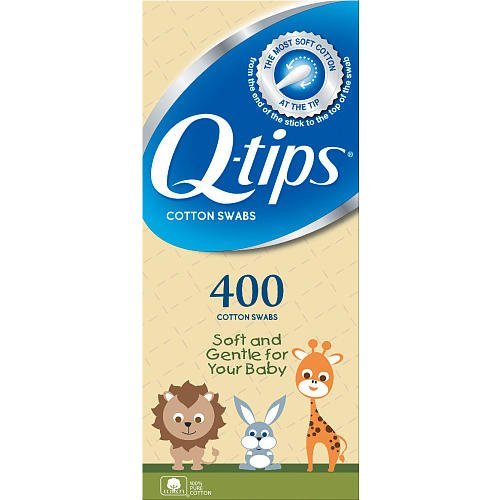 Q-Tips Baby Cotton Swabs - 400 Count | Ultra-Soft & Safe for Newborns | Perfect for Ear Cleaning, Diaper Changes & First Aid | Hypoallergenic Cotton Swabs for Sensitive Skin