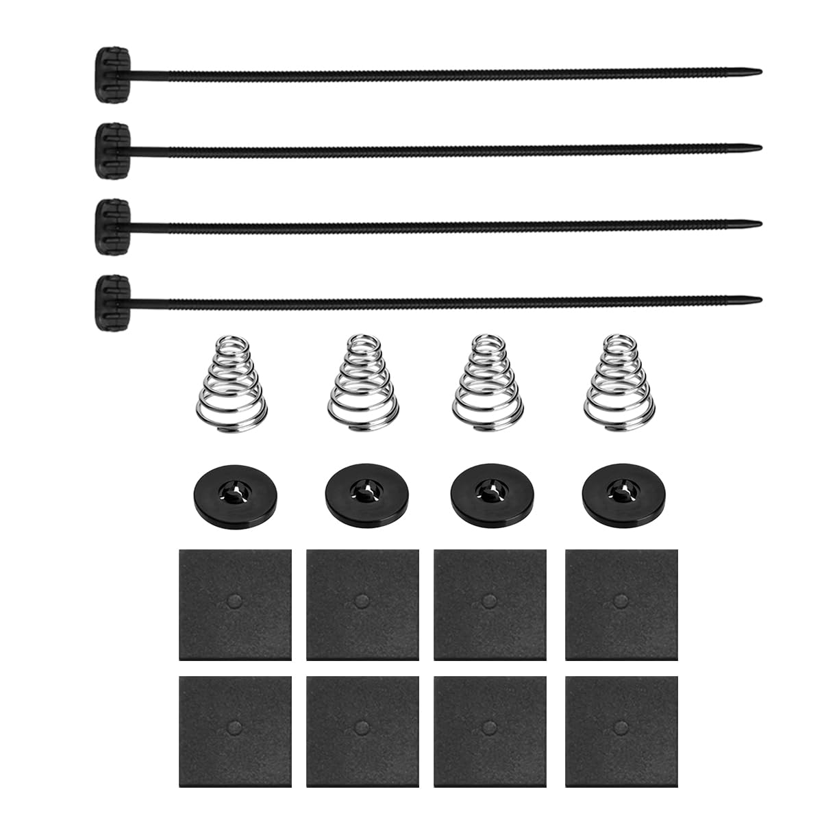 Universal Fan Mounting Kit - Heavy Duty Plastic Zip Tie Straps for Electric Radiator Fan & Transmission Cooler Installation | Complete Car Cooling System Accessory Set (1 Pack) | Perfect for DIY Auto Repair & Vehicle Maintenance