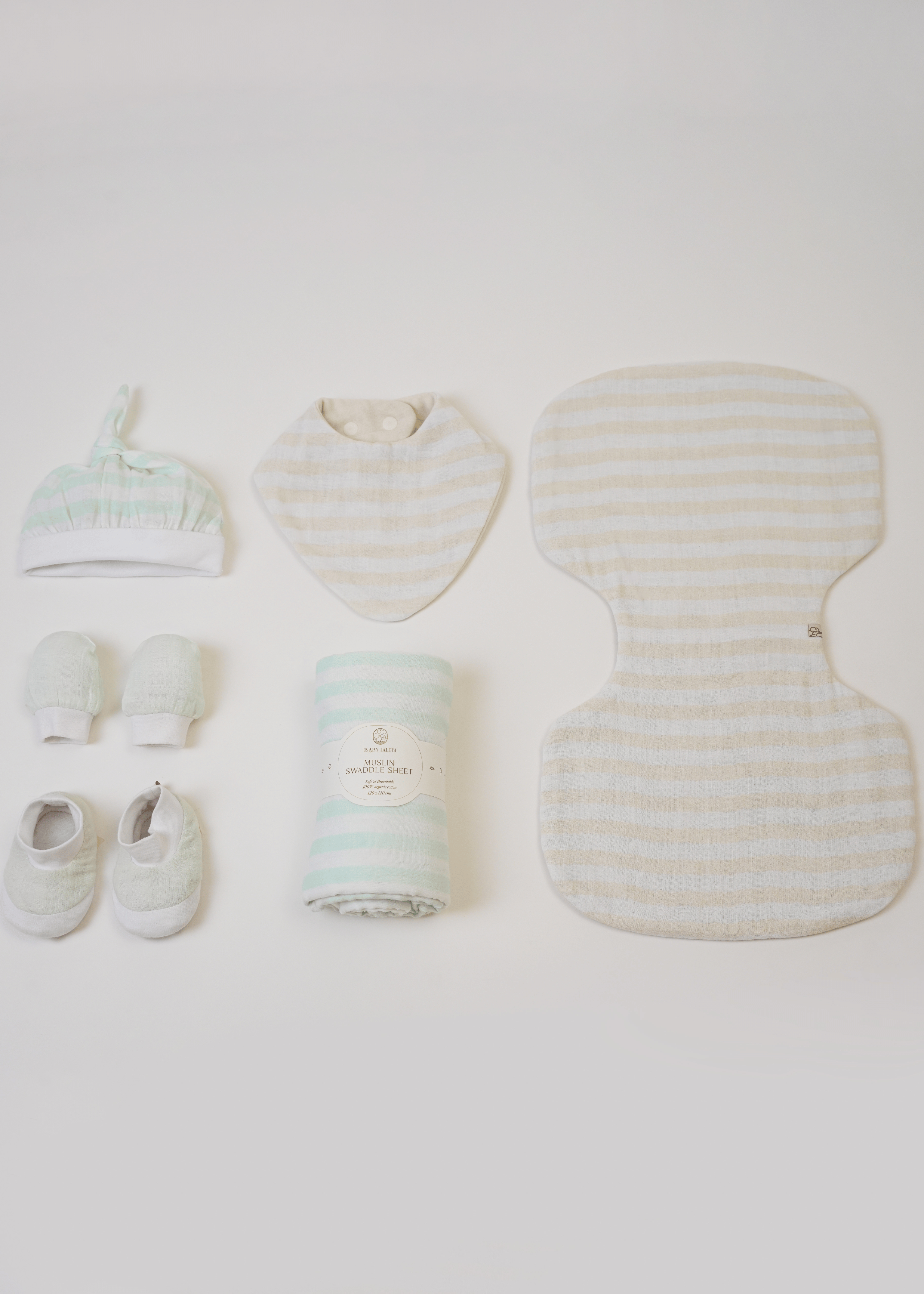 Adorable Mint Stripes Welcome Baby Box - Perfect for Newborn Gifts, Baby Showers & Nursery Decor