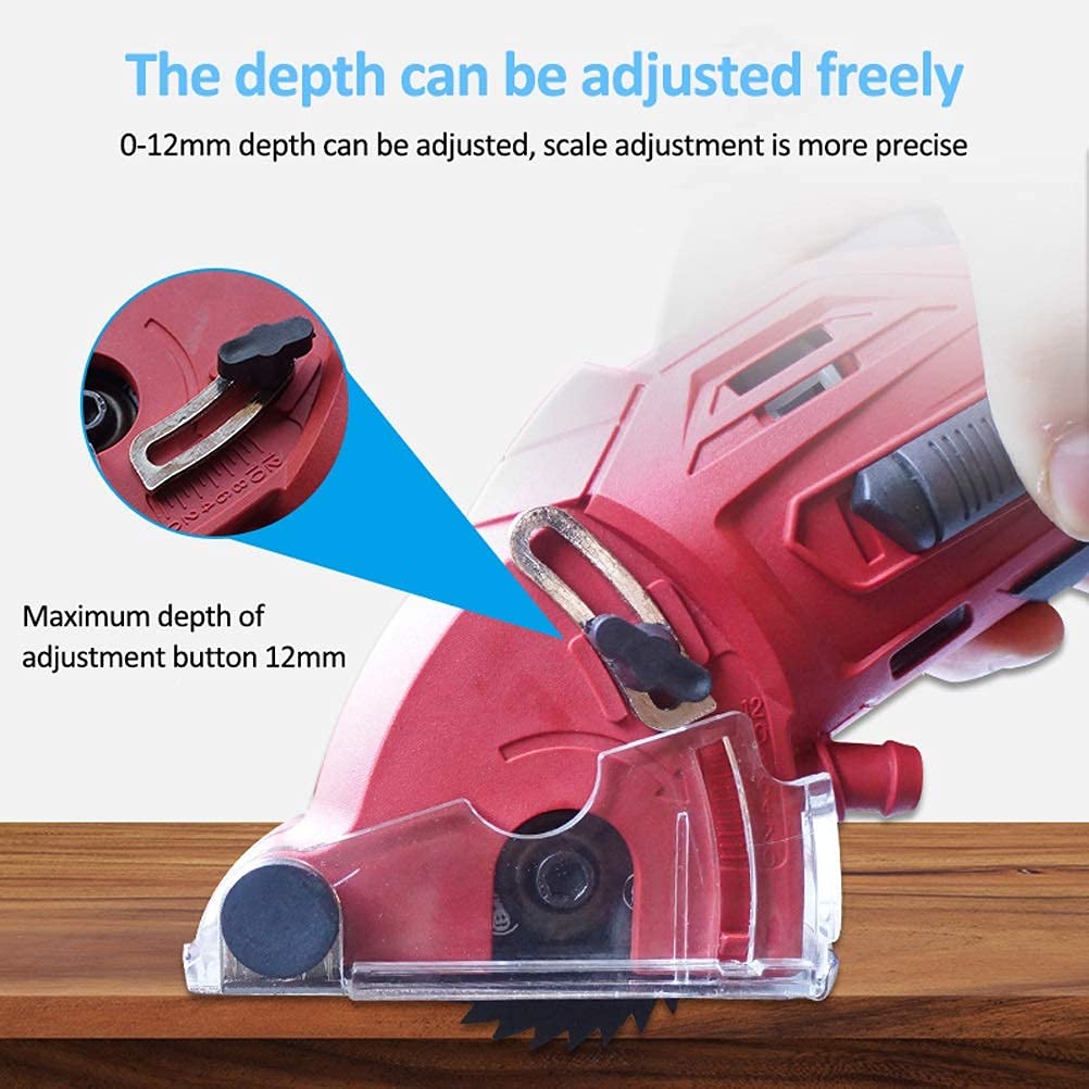 400W Mini Electric Circular Saw - Portable Metal Chain Saw for Woodworking, DIY & Home Projects | Cutting Machine for Wood, Metal & Plastic | Perfect for Crafting, Renovation & Construction