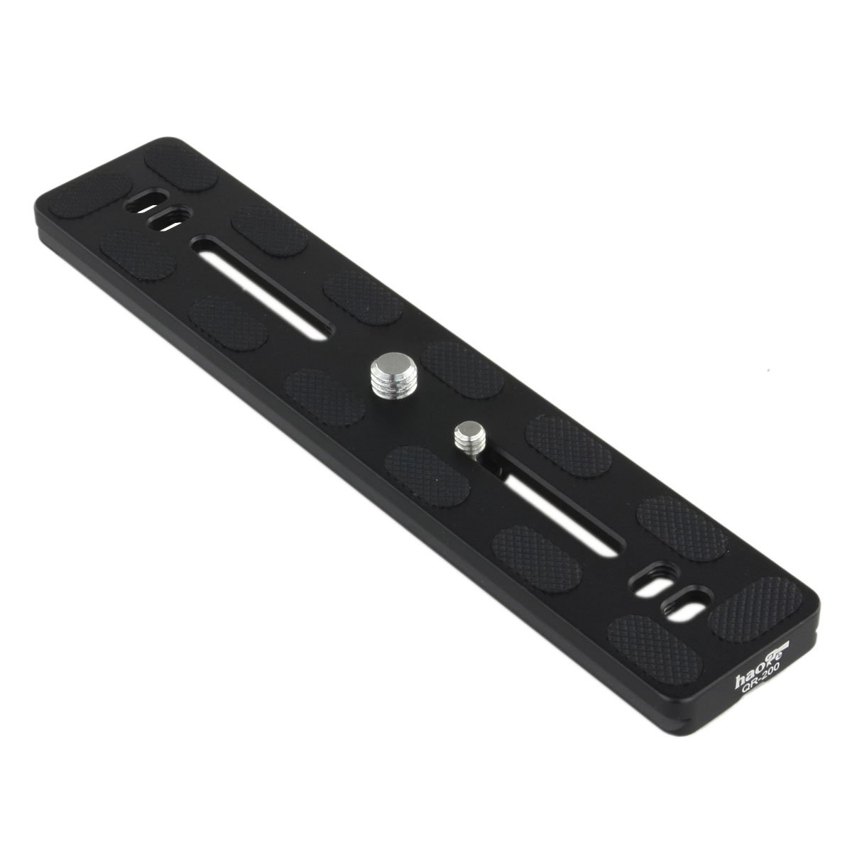 Haoge 200mm QR Quick Release Plate - Dual Dovetail & D-Ring Screw - Arca-Swiss Standard Compatible with Tripod Ball Heads - Perfect for DSLR Cameras, Video Shooting and Outdoor Photography