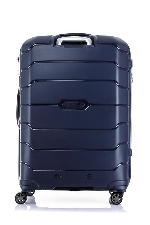 Samsonite Oc2lite 75cm Large 4 Wheel Hard Shell Suitcase - Lightweight Spinner Luggage with TSA Lock, Navy Blue - Perfect for Business Travel & International Vacations