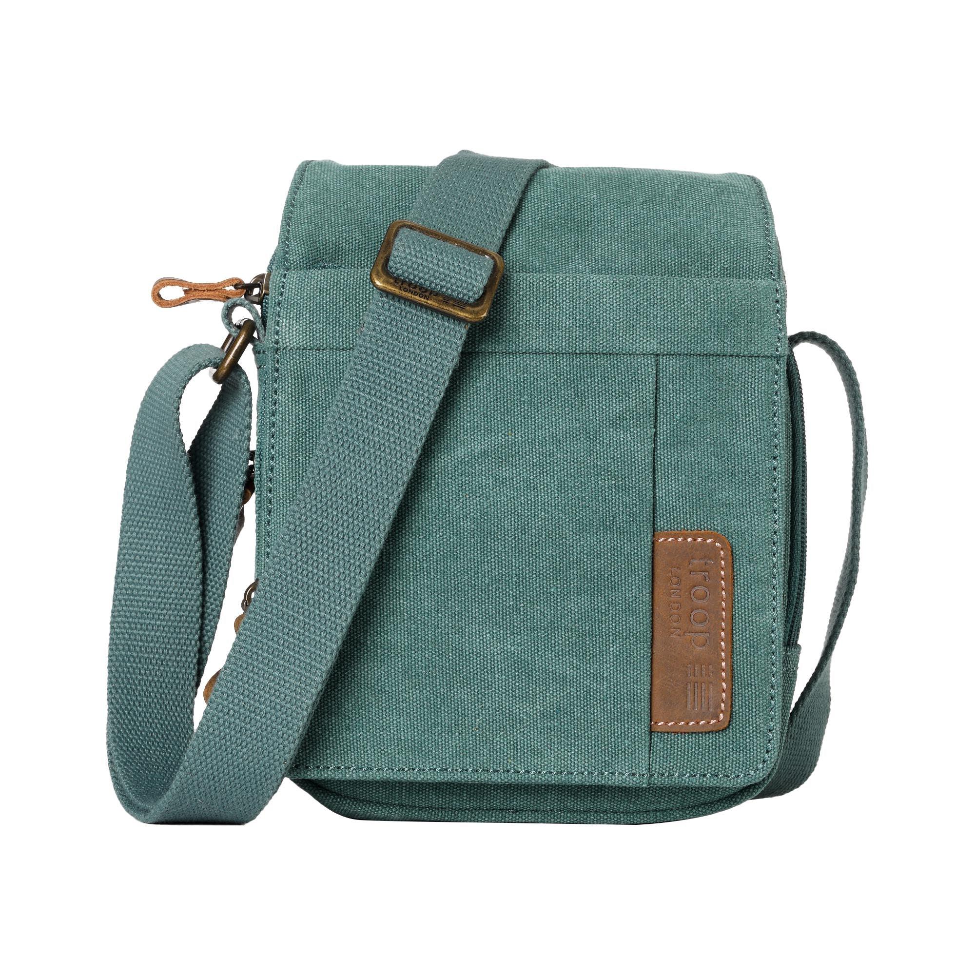 Troop London Classic Canvas Crossbody Bag for Men & Women - Stylish & Durable Messenger Bag for Travel, Work & Everyday Use