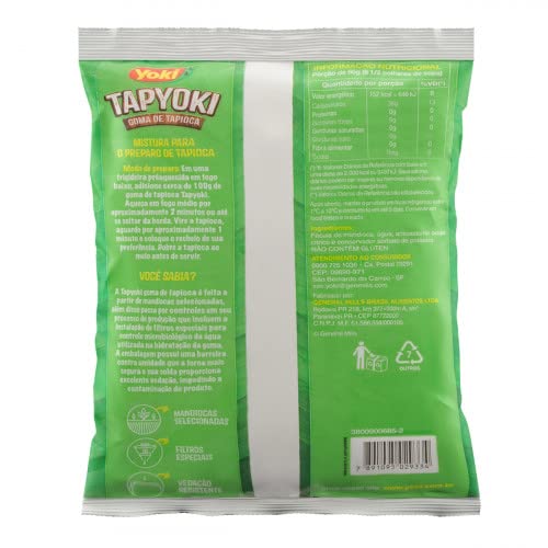 Yoki Tapyoki Tapioca Flour Ready Dough - 500g / 19.40oz / 1.2lb (Pack of 10) - Perfect for Gluten-Free Cooking, Brazilian Cheese Bread, and Bubble Tea Recipes