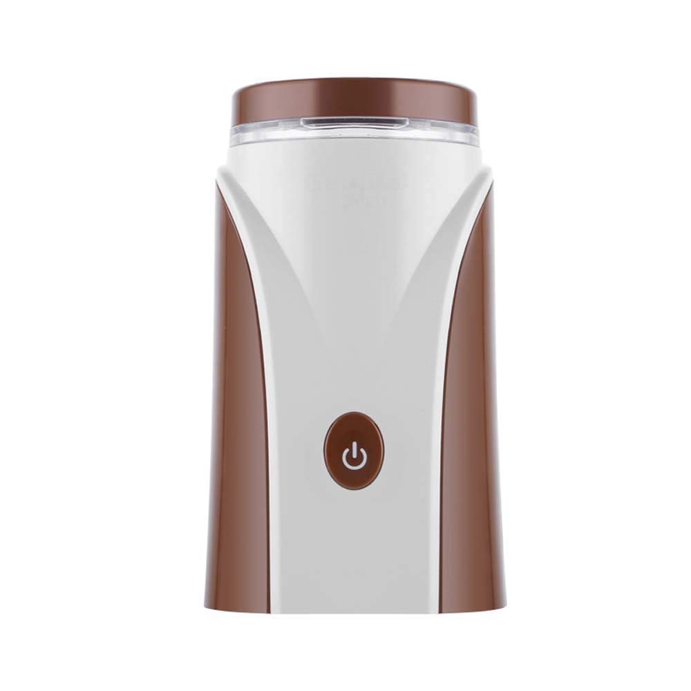 Eummit Electric Coffee Grinder - Automatic Stainless Steel Coffee Maker for Home Use, Non-Hand Shaker 105x102x181mm (Brown) - Perfect for Espresso, French Press & Drip Coffee Brewing
