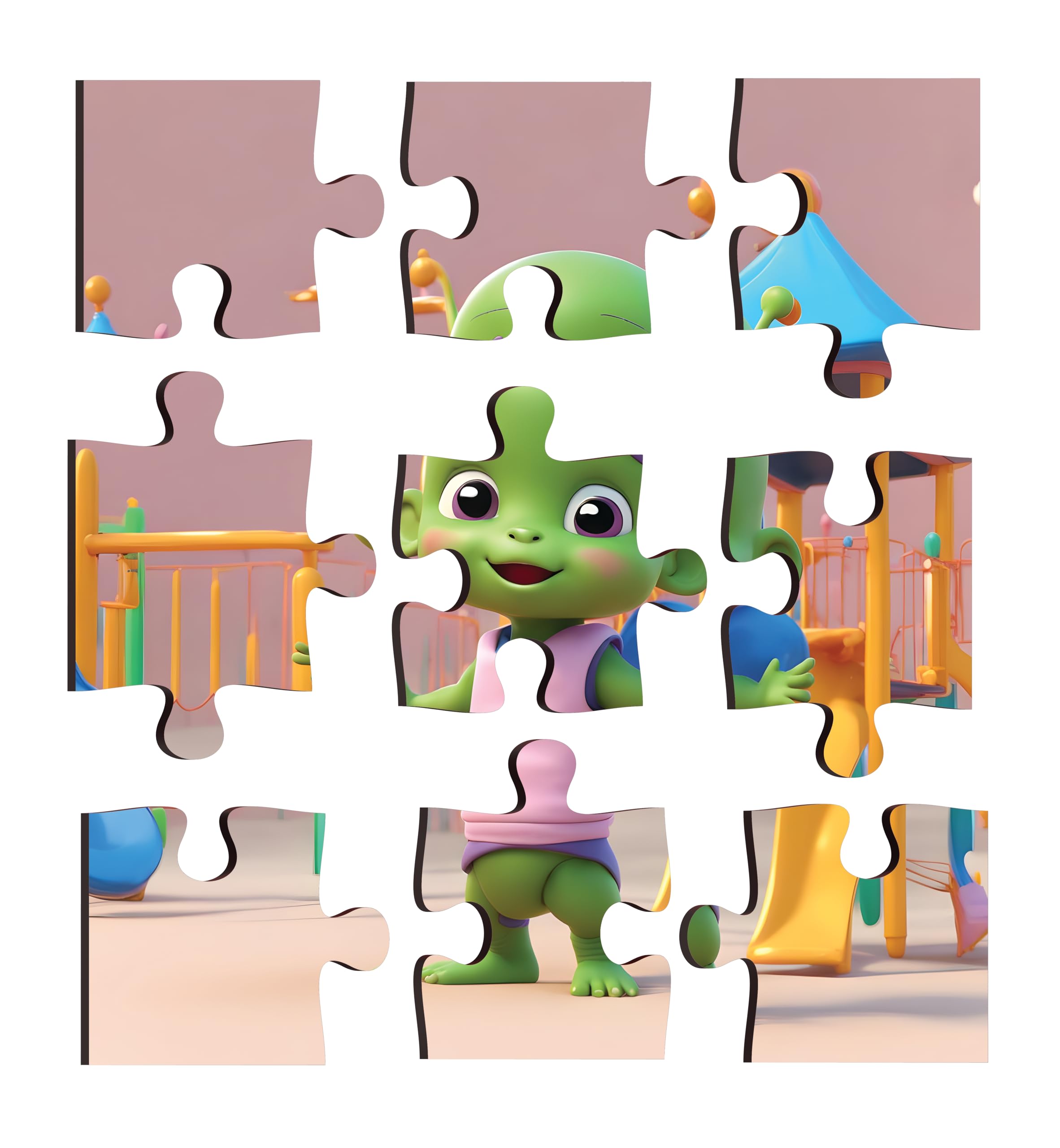CLAWCRAFTS Wooden Goku Jigsaw Puzzle Set for Kids - 3 Pack with 9 Pieces Each | Educational Brain Development Toy | Perfect Birthday Gift for Children | Fun Learning Activity for Home & Classroom