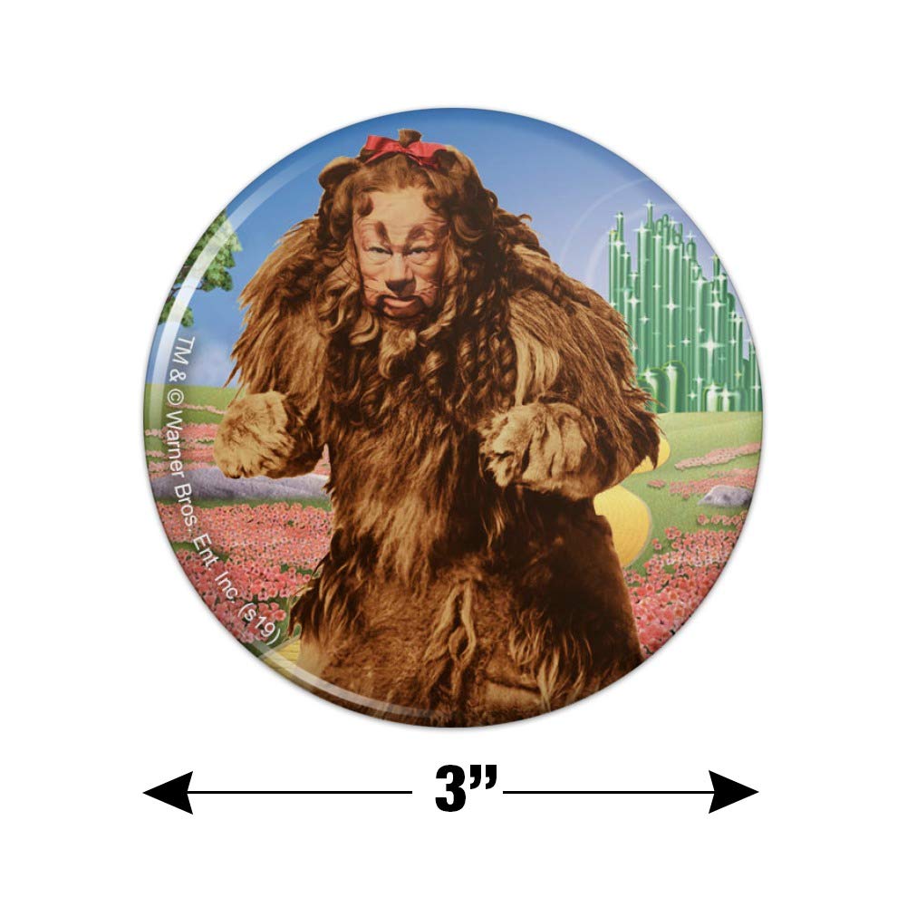 Wizard of Oz Lion Character Fridge Magnet - Decorative Kitchen Refrigerator Locker Button for Home, Office & Gifts