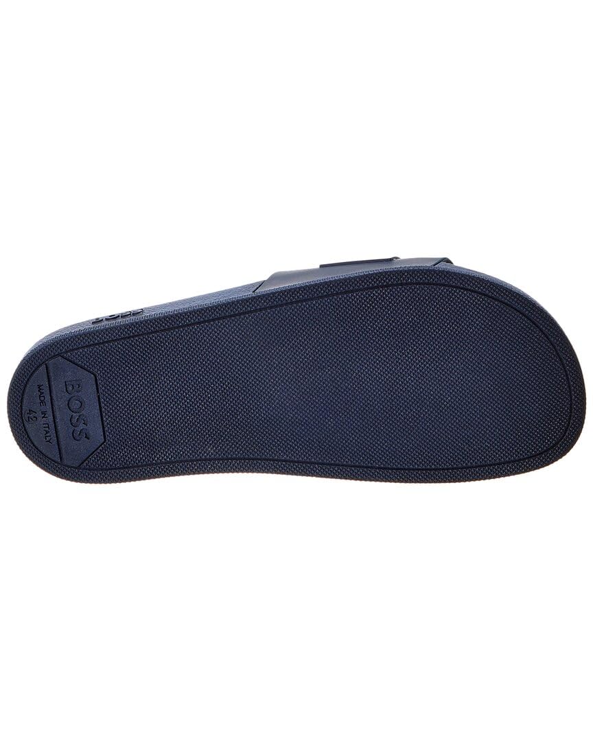 Hugo Boss Men's Bay Slides - Comfortable & Stylish Summer Sandals for Casual Wear, Beach, Pool & Lounging