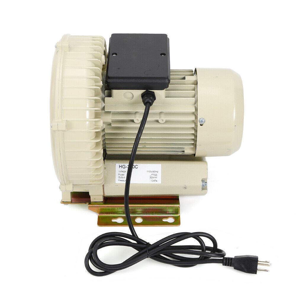 TFCFL Industrial Portable Fish Tank Air Pump 370W 60m³/h - Oxygen Blower for Aquaculture, Hydroponics, Aquariums & Outdoor Ponds | Perfect for Fish Farms, Home Aquariums and Garden Water Features