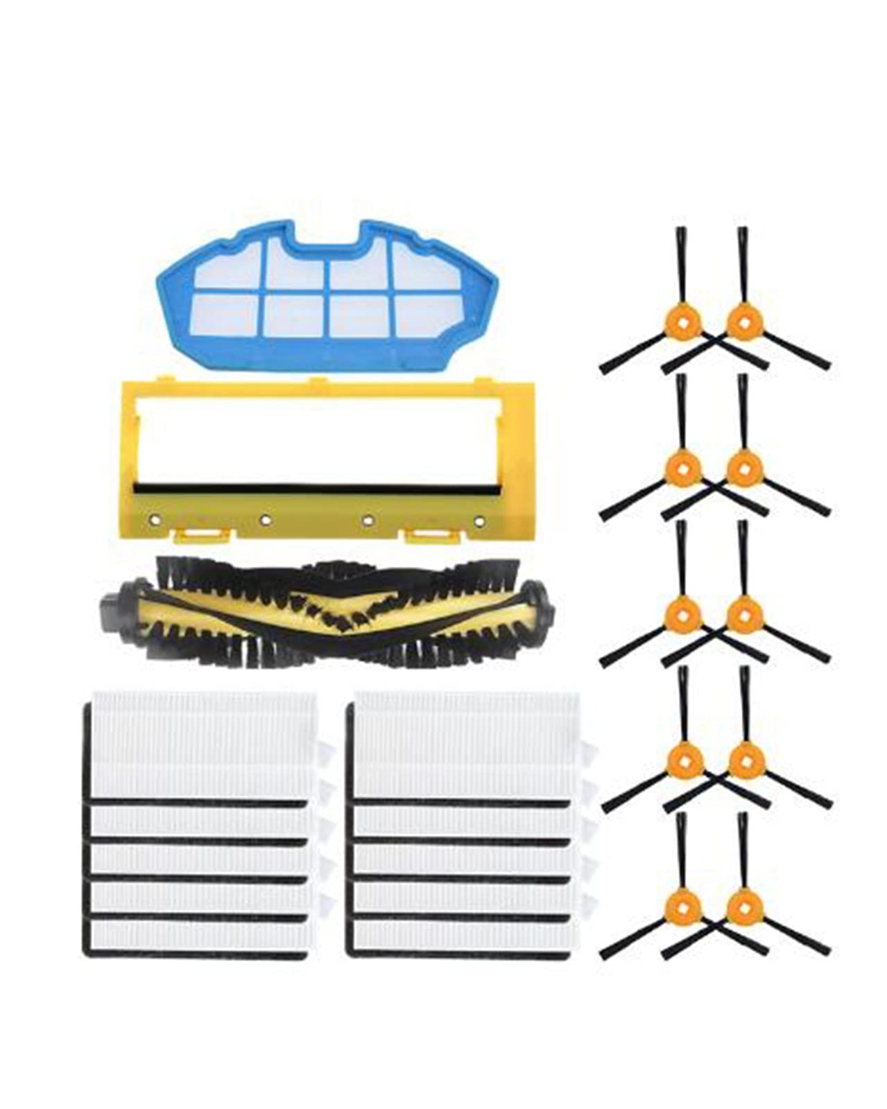 Vacuum Cleaner Replacement Parts for Ecovacs Deebot N79S/N79 & Eufy Robovac 11/11C - Compatible with CONGA EXCELLENCE 990 - Vacuum Accessories for Home Cleaning & Maintenance