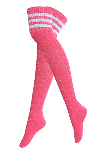 Rhinestones Pink the White Stripe
