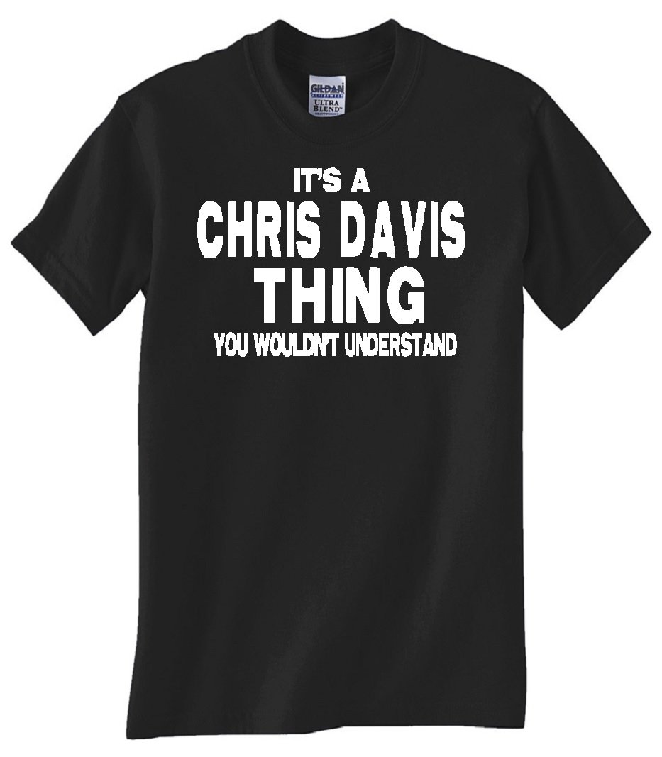 Chris Davis Black T-Shirt - Stylish Graphic Tee for Men | Casual Wear, Fan Apparel & Everyday Outfits