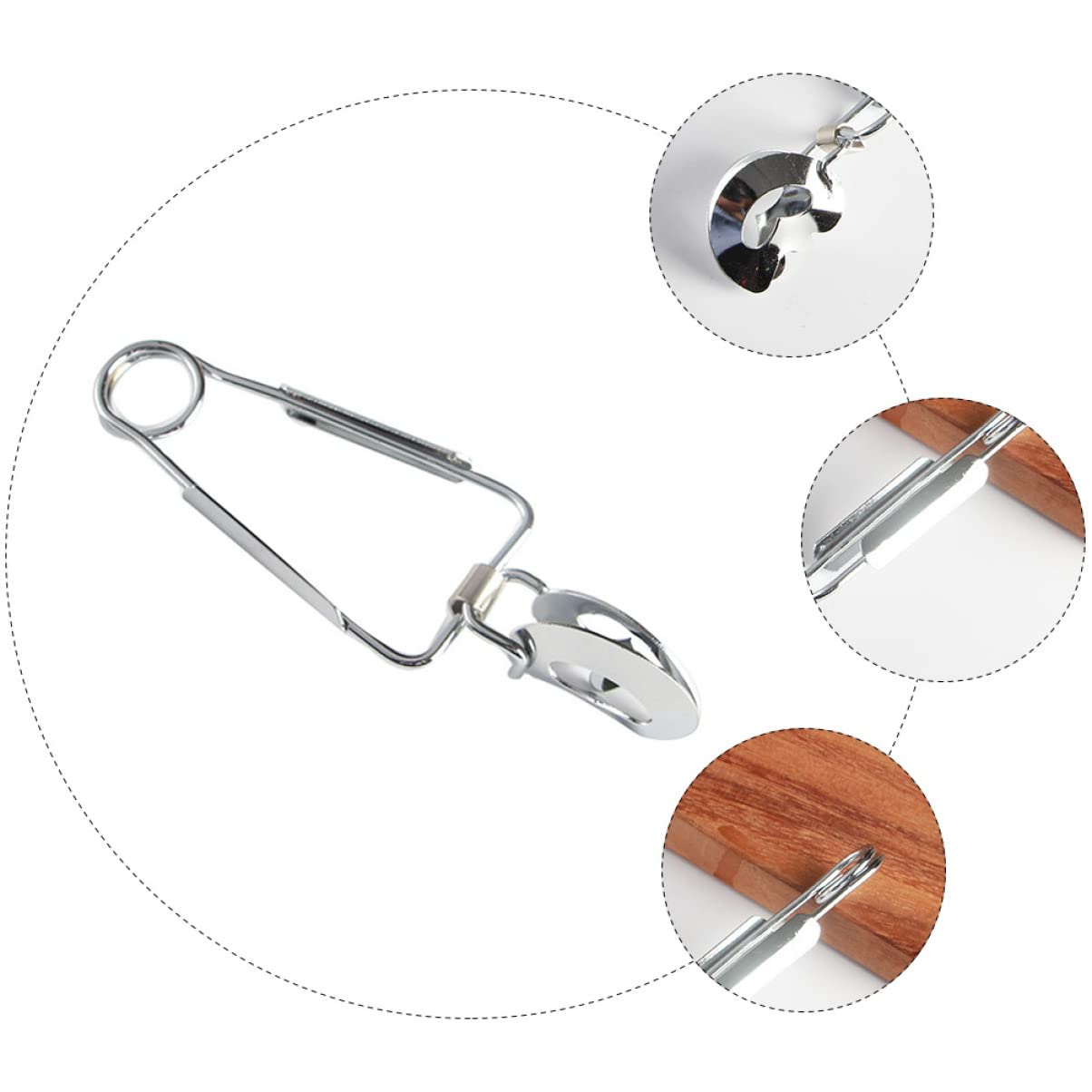 Premium 6-Piece Stainless Steel Kitchen Tongs Set - Spring-Loaded Food Clips for Shellfish, Escargot, Salad, BBQ & Serving | Multi-Functional Cooking Utensils for Restaurants, Catering & Home Kitchens