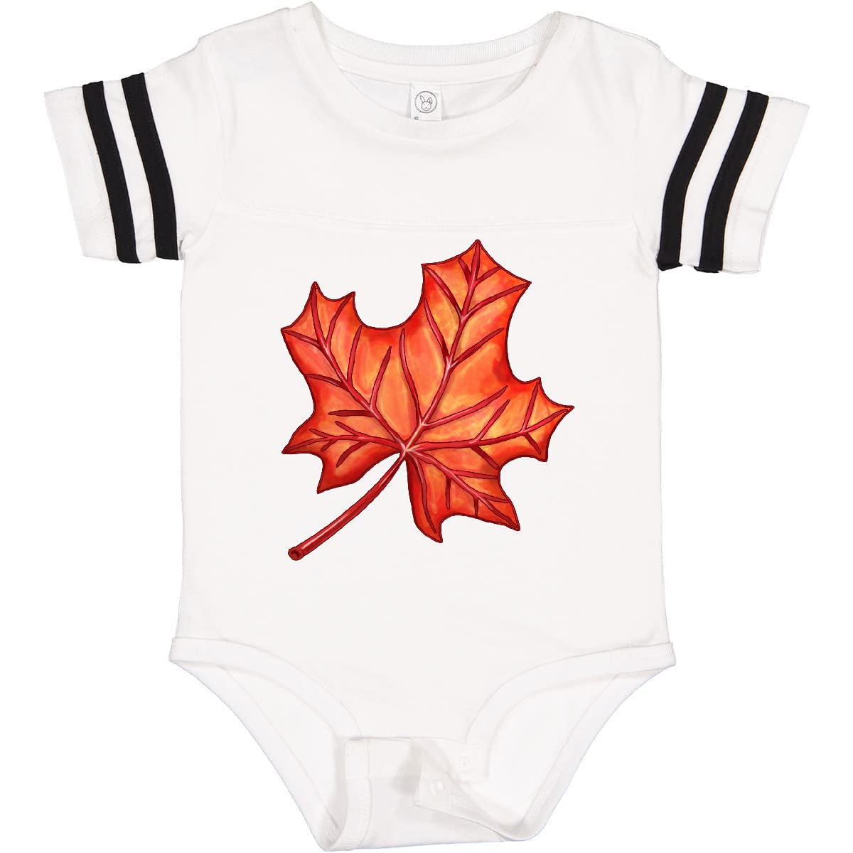 Inktastic Red Canadian Maple Leaf Baby Bodysuit - Soft Cotton Onesie for Newborns & Infants - Perfect for Canada Day, Family Photos & Holiday Outfits
