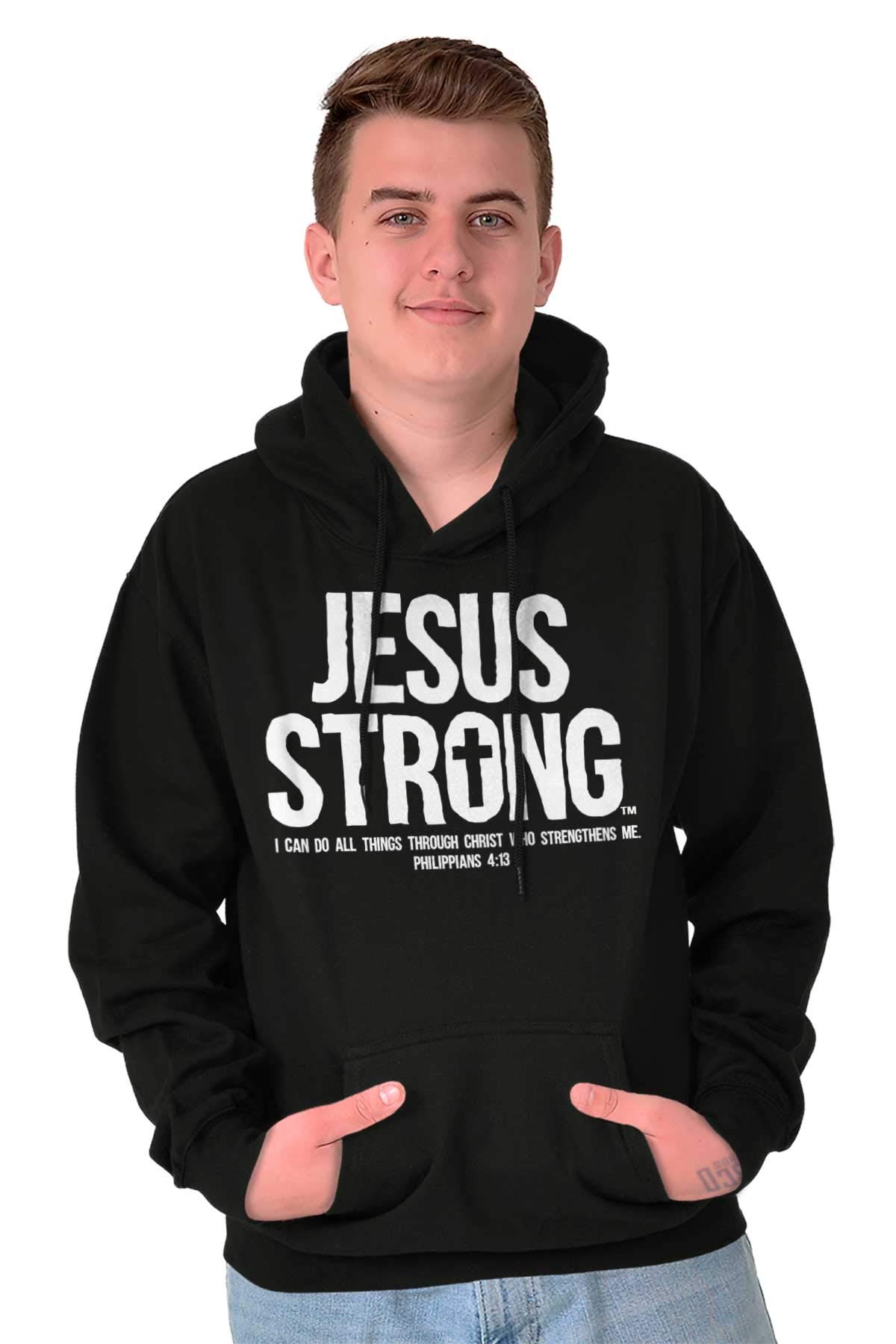 Bible Hoodie Philippians 4:13 - Unisex Christian Sweatshirt for Worship