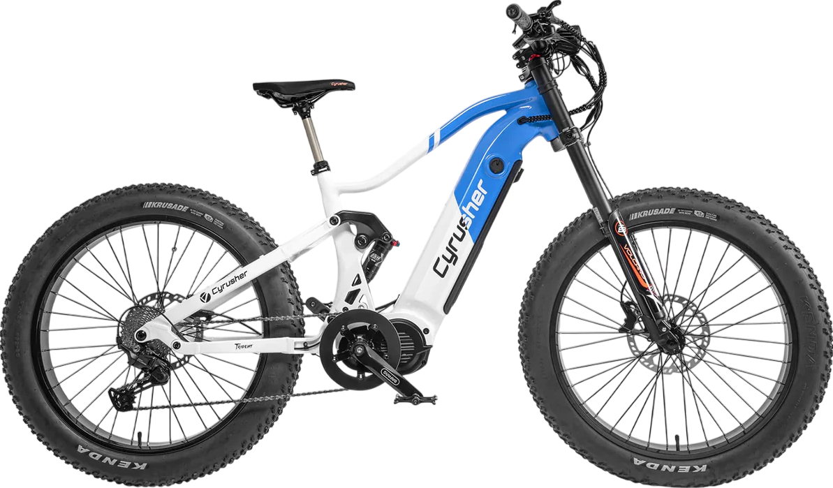 Cyrusher Trident 1000W Mid-Drive Electric Bike - 28 MPH Speed & 75 Mile Range - Perfect for Commuting, Off-Roading & Urban Adventures