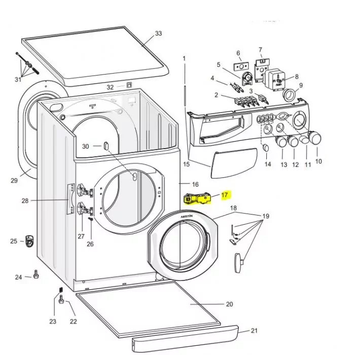 Splendide® 090199 Washing Machine Door Interlock Replacement Part - Compatible with Various Models for Secure Laundry Room Use