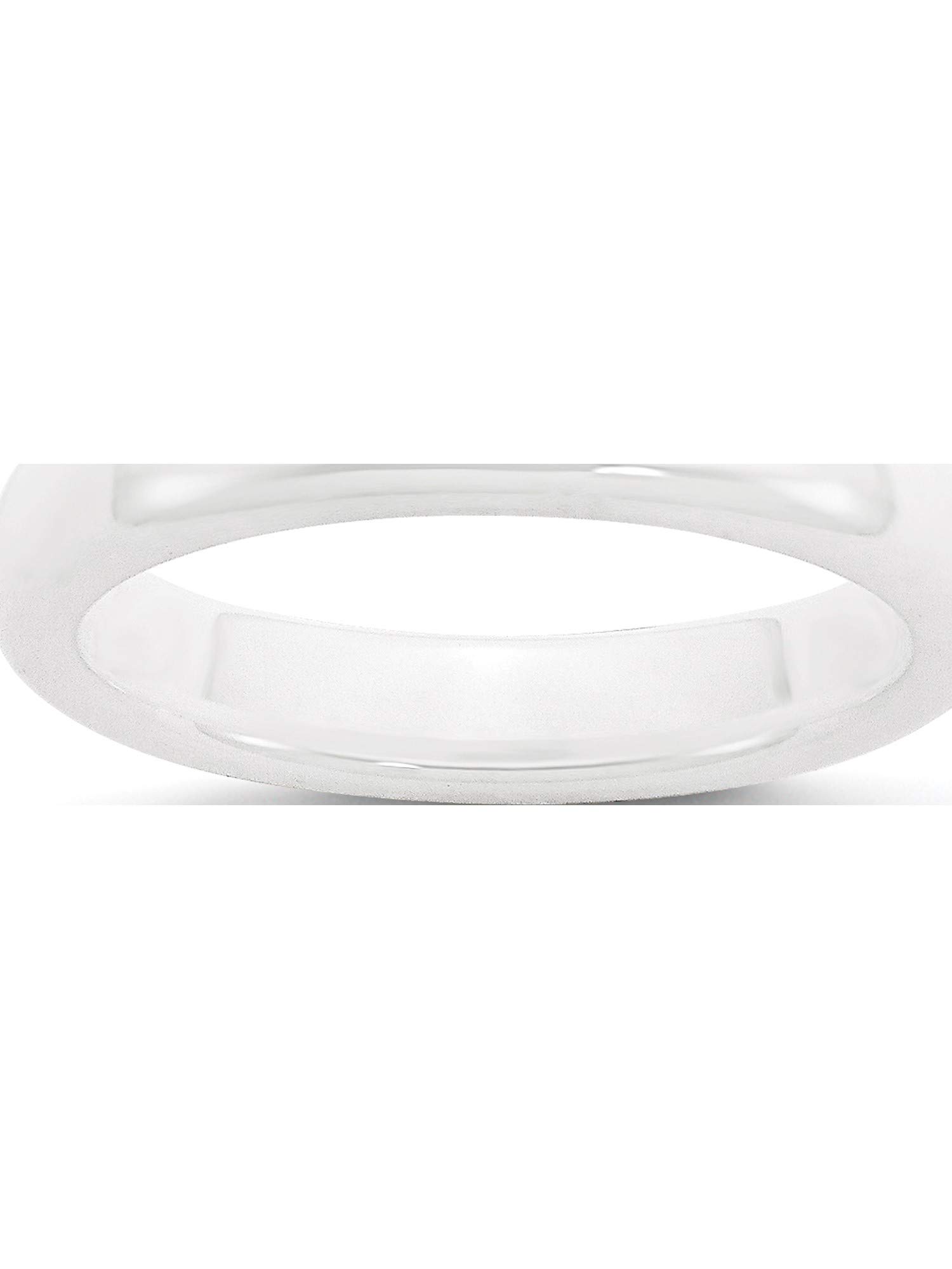 4mm Polished Ceramic White Ring Band - Size 8 | Durable & Hypoallergenic Wedding Band for Men & Women | Perfect for Everyday Wear, Anniversary Gifts & Special Occasions
