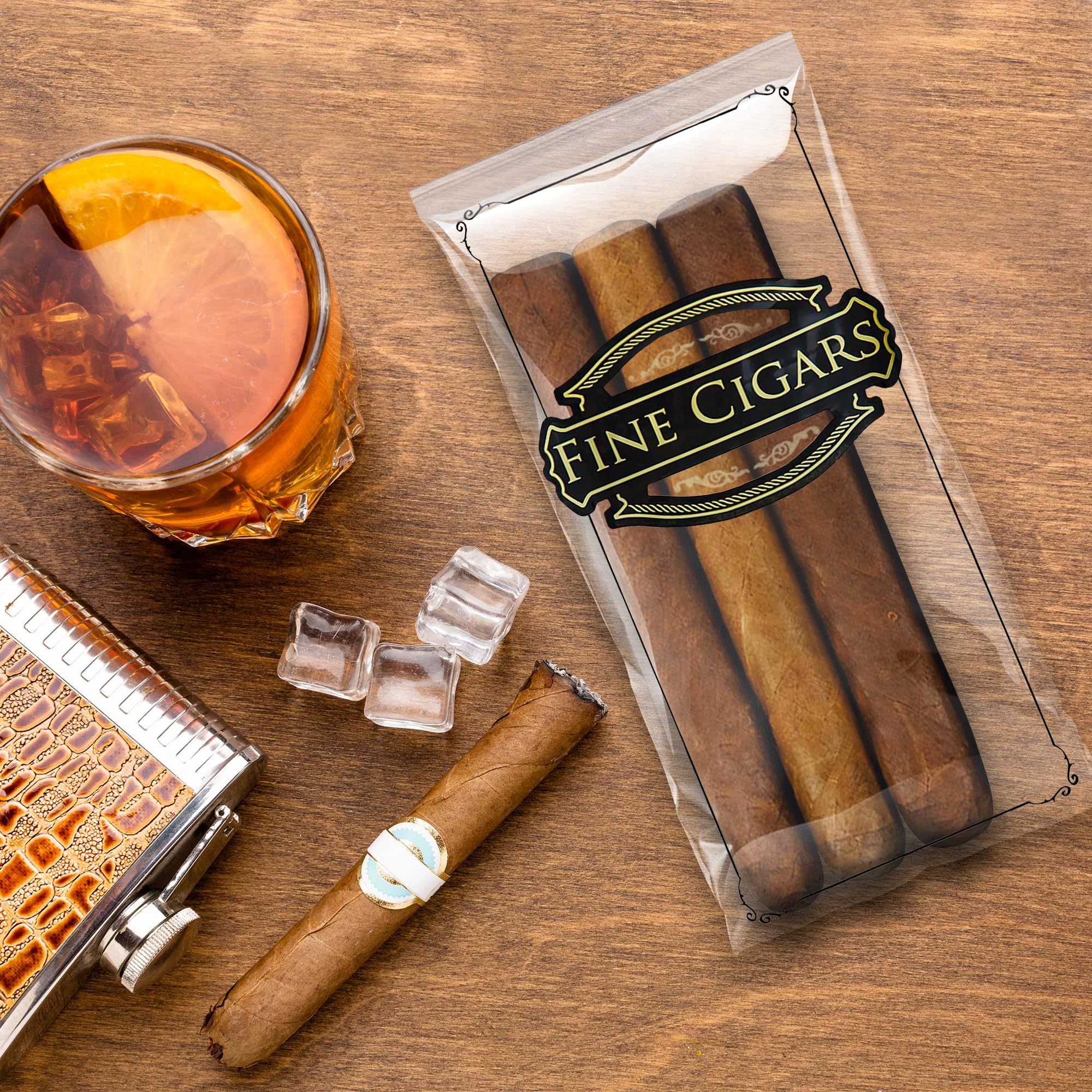 Premium Clear Printed Cigar Bags 4