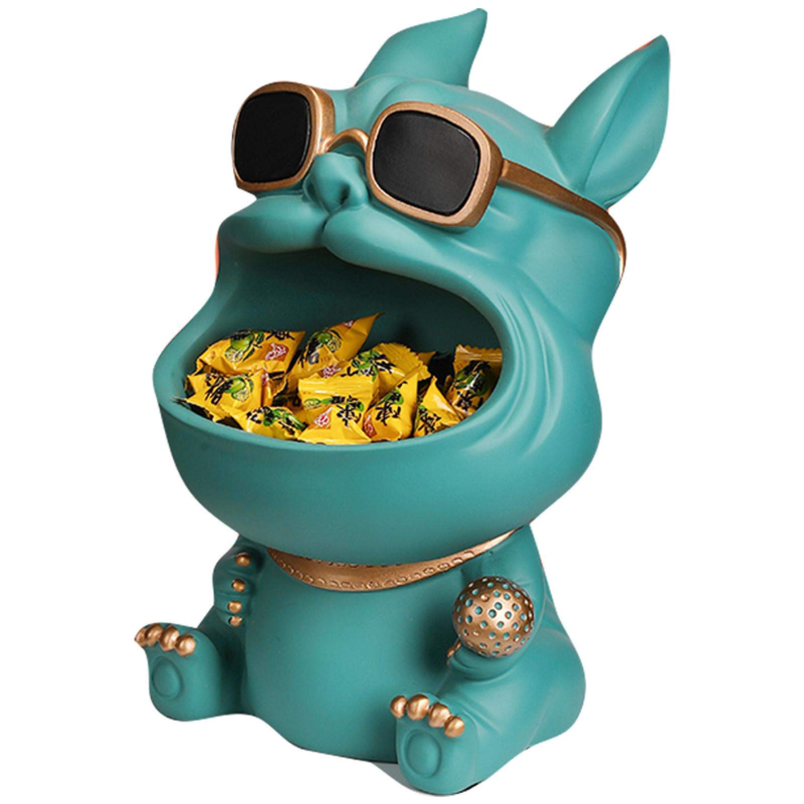 Modern Dog Statue Home Decor - Elegant Bathroom & Entryway Sculpture with Storage for Keys & Candy | Perfect Wedding Gift & Housewarming Present for Pet Lovers (Use in Living Room, Office, or as Shelf Decor)