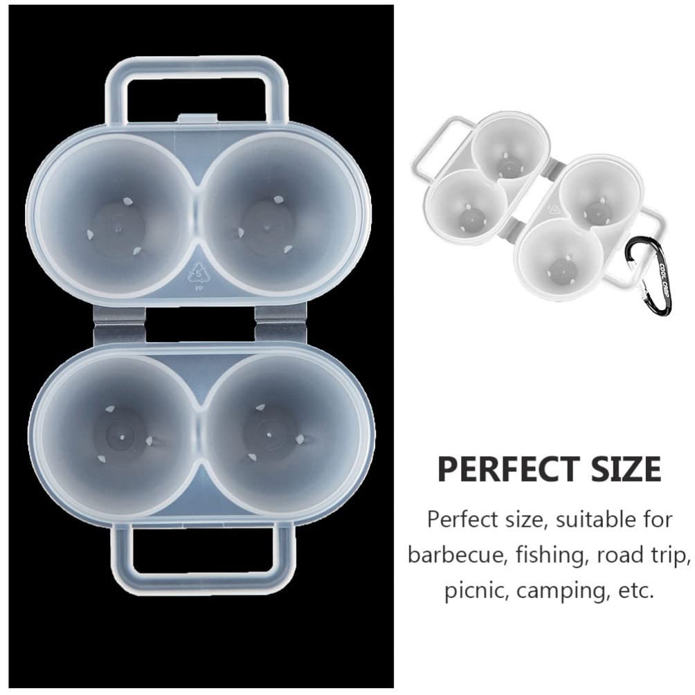 Homoyoyo Plastic Egg Tray - Portable Outdoor Egg Holder for Picnics, Camping & Travel | Durable Egg Storage Container & Serving Tray | Perfect for Camping Trips, BBQs & Outdoor Adventures