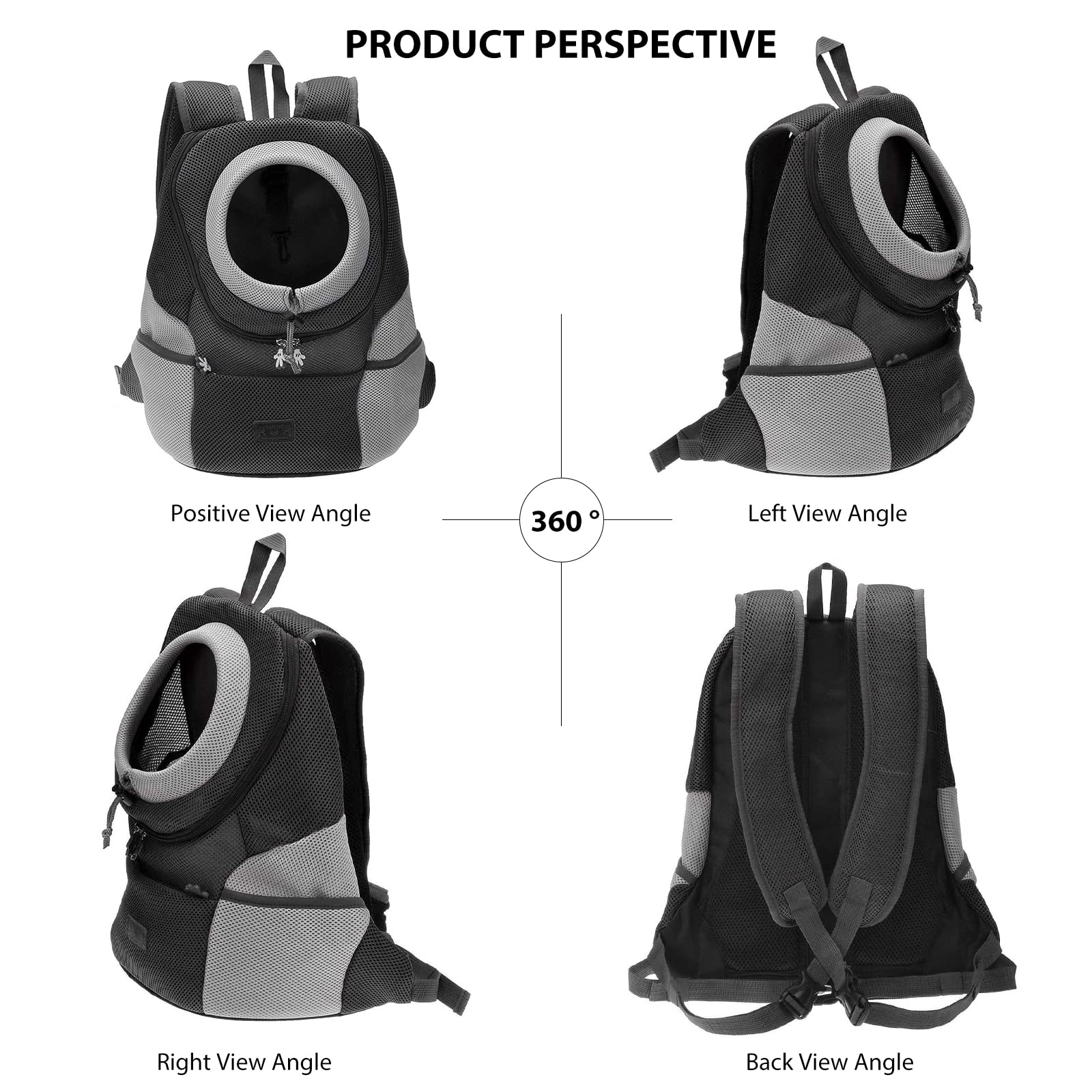 Dog Backpack Carrier for Small Dogs & Cats - Lightweight Pet Travel Carrier Backpack with Breathable Mesh | Perfect for Hiking, Air Travel & Outdoor Adventures