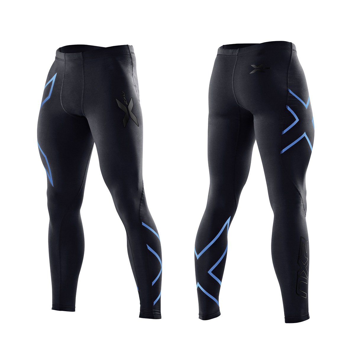2XU Men's Compression Tights - High Performance Running & Workout Leggings for Athletes - Moisture Wicking & Muscle Support for Gym, Marathon & Cycling