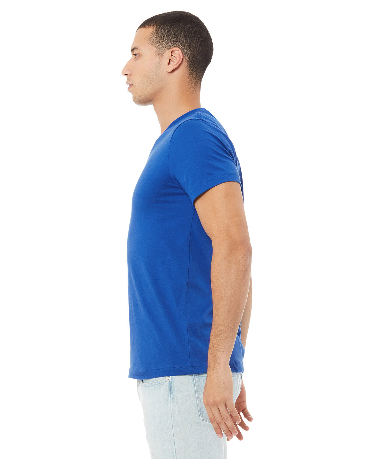 Bella + Canvas 3655C Unisex Soft Textured Jersey V-Neck T-Shirt - Comfortable Casual Tee for Men & Women - Perfect for Everyday Wear, Gym, and Outfits